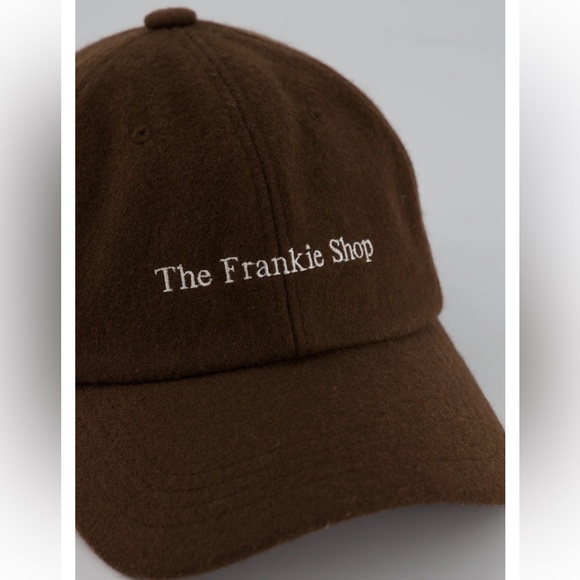 The Frankie Shop Wool Baseball Cap in Chocolate - Picture 4 of 8